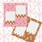 32 Sheets Christmas Pattern Paper Gingerbread Man Dot Scrapbook Specialty Paper Double Sided Pink Brown Craft Paper For Xmas DIY Crafts Supplies, 6 x 6 Inch